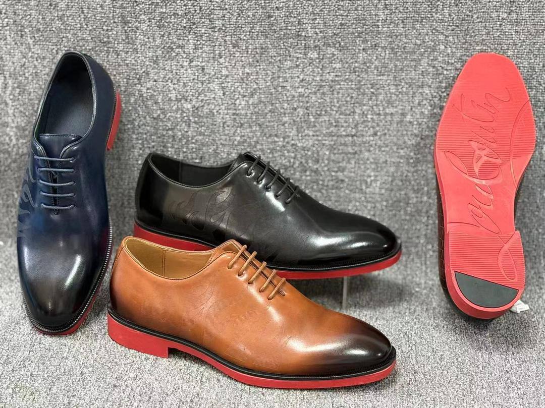 Chaussures homme luxe semelle rouge – Élégance moderne B-1688