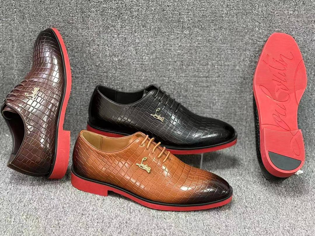 Chaussures homme luxe semelle rouge – Élégance moderne B-1688