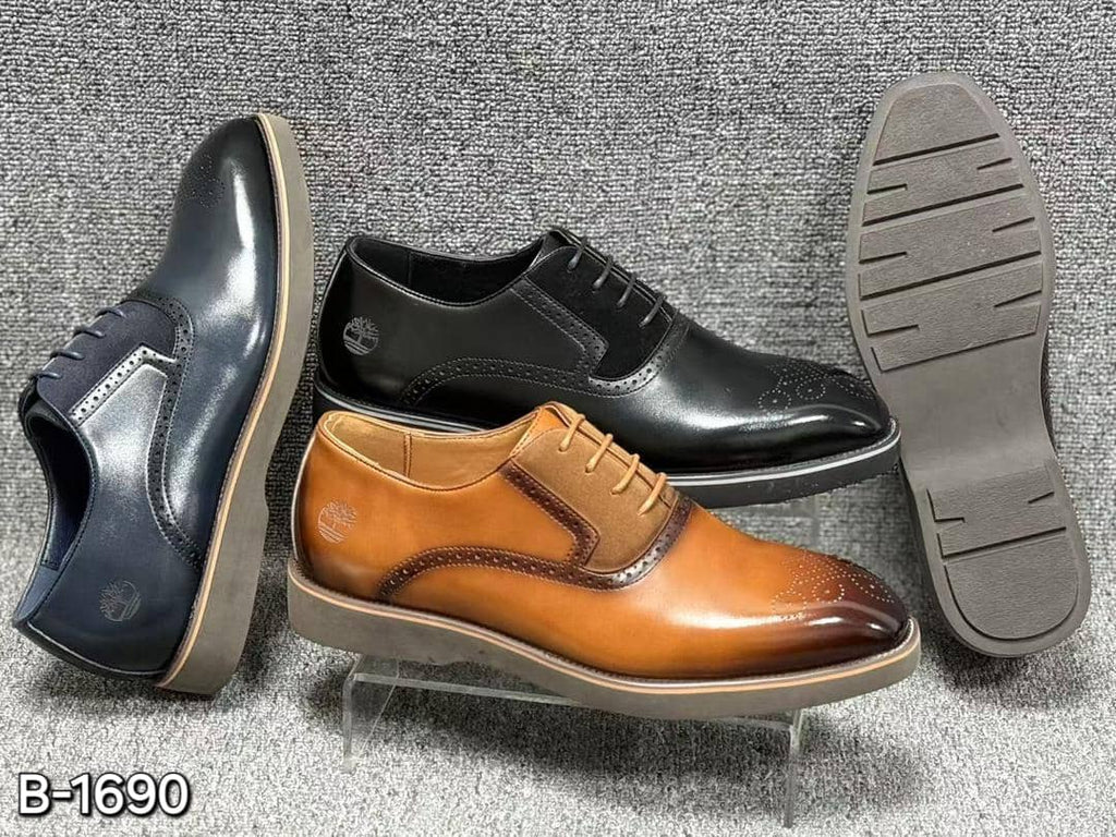 Chaussures homme luxe semelle rouge – Élégance moderne B-1688